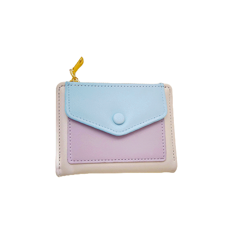 โปรโมชั่น : Seagloca กระเป๋าสตางค์ มีซิป สีตัดกัน ความจุขนาดใหญ่ สําหรับผู้หญิง No 1598