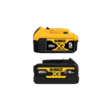 DEWALT แบตเตอรี่ Lithium-ion 20V 5.0Ah รุ่น DCB184 เคสยาง รุ่น DCB184G แบต แบตเตอรี่