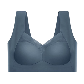 โปรโมชั่น : One Piece Ice Silk Bra ไม่มีรอยต่อผู้หญิงเซ็กซี่ตาข่ายแก้ไขเบาะสบายไร้สายชุดชั้นในนอนทั้งวัน