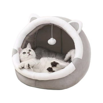 yoyo Pet: Pet Bed ที่นอนสัตว์เลี้ยง ที่นอนแมว เตียงแมว เบาะโดมที่นอนแมวแบบกึ่งปิด นุ่มสบาย ด้านล่างมีกันลื่น