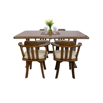 โปรโมชั่น : ส่งฟรี HomePro ชุดโต๊ะอาหาร ไม้จริง 4 ที่นั่ง ชุดโต๊ะ โต๊ะกินข้าว ชุดโต๊ะกินข้าว MAYKALA สีน้ำตาลเข้ม แบรนด์ FURDINI