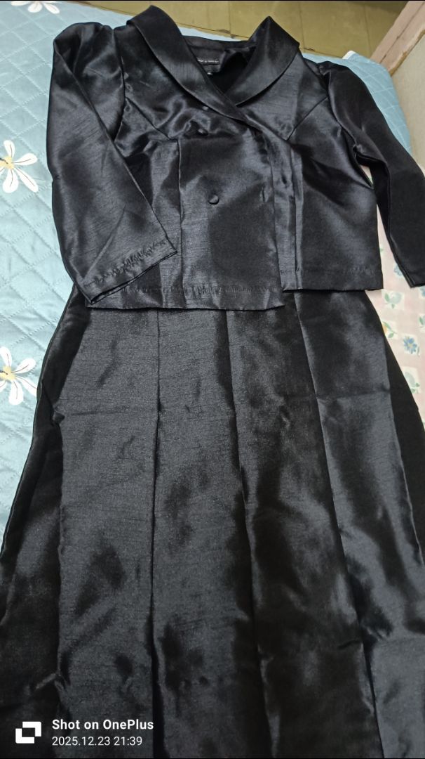 ชุดไทยดำไปวัด ผ้าดี พรางพุง สวยภูมิฐาน ไซส์ XS-5XL พร้อมส่ง มุมมองที่ 6