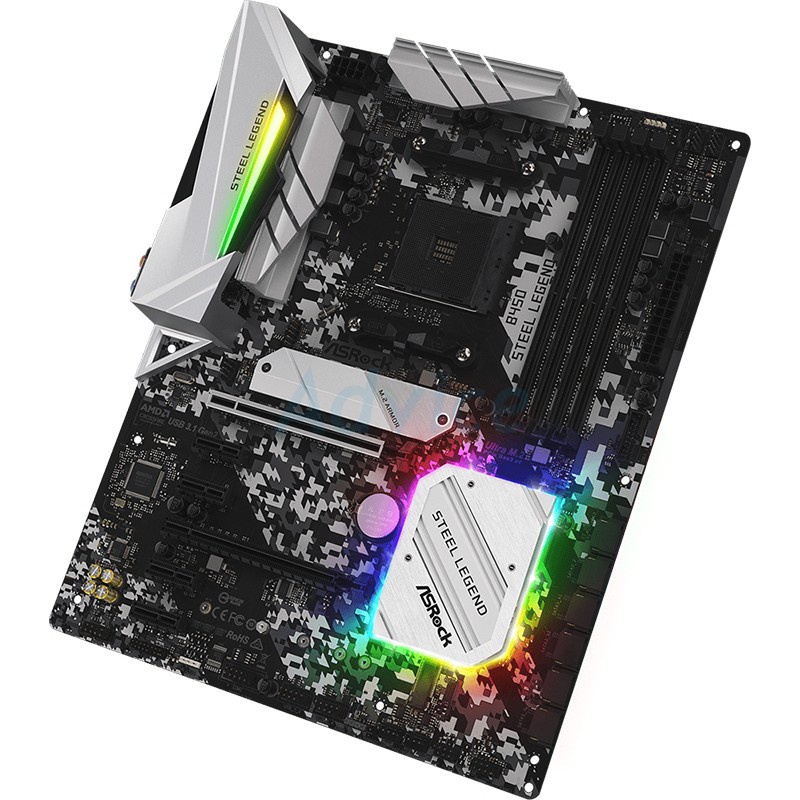 asrock-mainboard-เมนบอร์ด-am4-b450-steel-legend