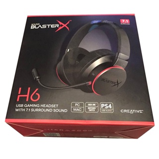 Creative Sound BlasterX H6 7.1 USB Gaming Headset for PS4, Xbox One, Switch, PC