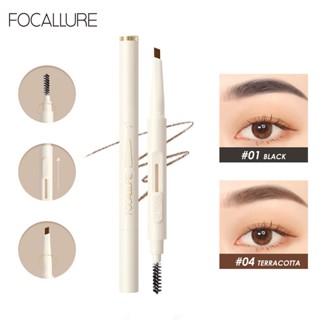 สินค้า Focallure 2 in 1 ดินสอเขียนคิ้ว แบบหมุน กันน้ำ ติดทนนาน ดินสอเขียนคิ้ว