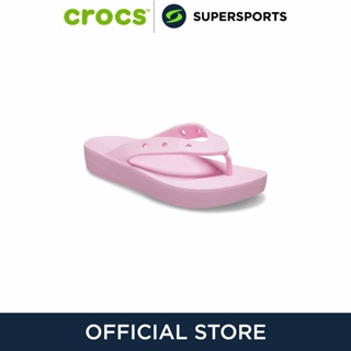 CROCS Classic Platform รองเท้าแตะผู้หญิง รองเท้าผู้หญิง