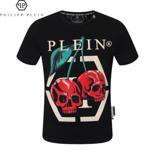 22 Years New Style Philipp plein PP Clothes Short T T-Shirt Boys Tops Slim-Fit Cotton Comfortable Round Neck Street_01