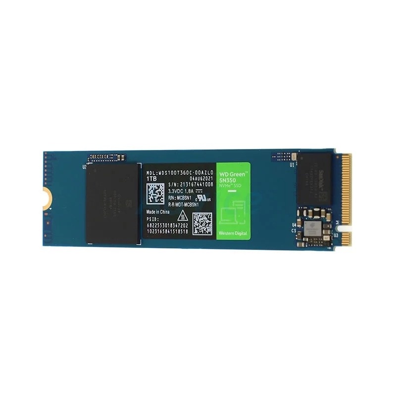 ภาพหน้าปกสินค้าWD 1 TB SSD เอสเอสดี M.2 PCIe GREEN SN350 (WDS100T3G0C) NVMe จากร้าน advice_officialshop บน Shopee