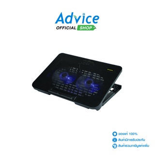 ภาพหน้าปกสินค้าNUBWO Cooler Pad NF211 Shiron (2 Fan) Black ที่เกี่ยวข้อง