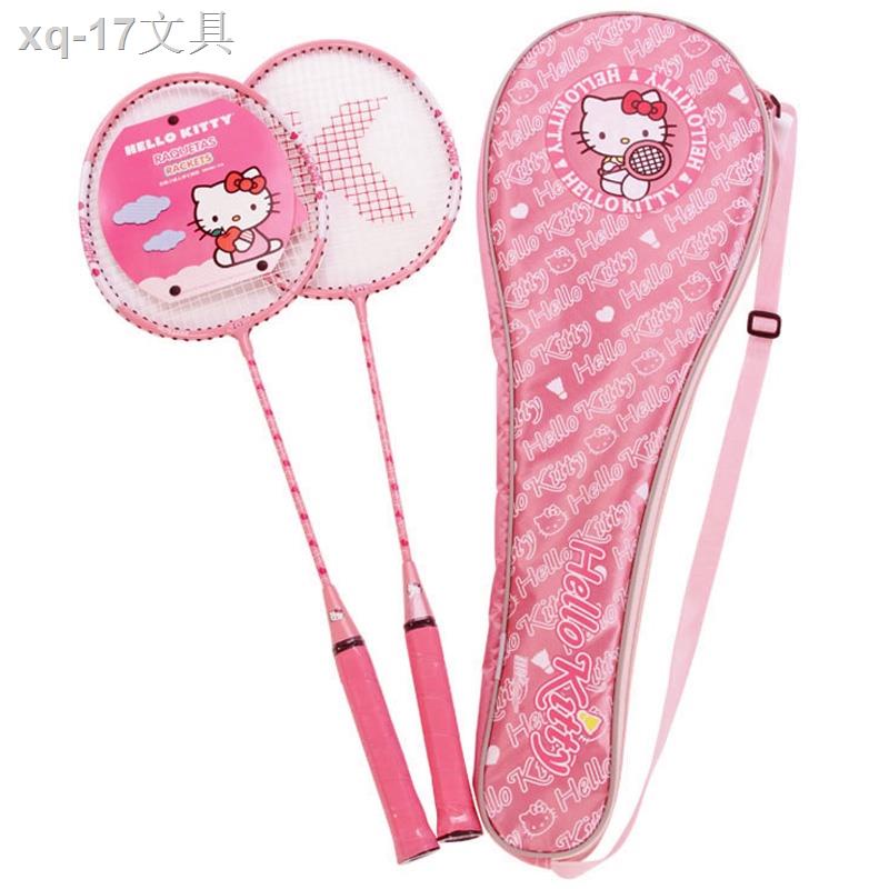 ไม้แบดมินตัน-yonex-ไม้แบดมินตัน-hellokitty-ของแท้-hellokitty-น่ารัก-kt-cat-ไม้แร็กเก็ตสีชมพูสำหรับผู้หญิง