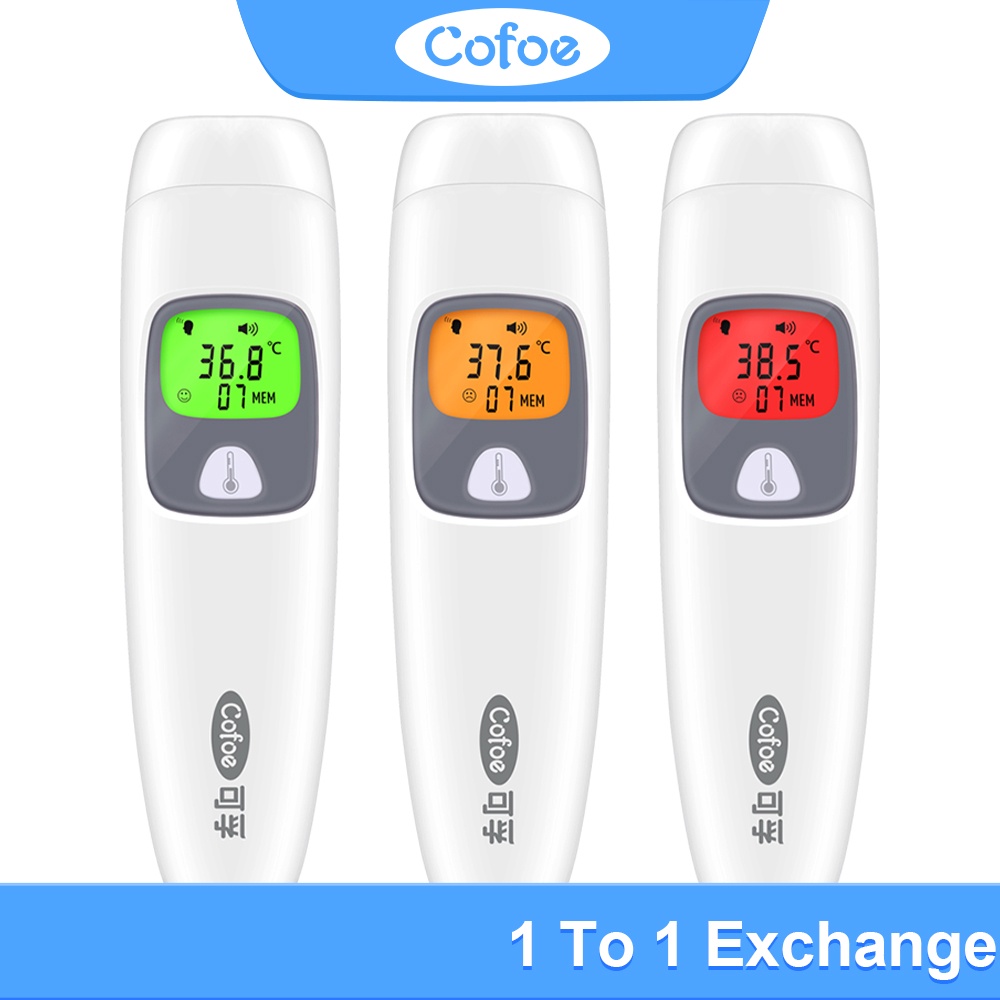 cofoe-เครื่องวัดไข้-วัดหูหน้าผากมือ-ที่วัดไข้-เครื่องวัดอุณหภูมิหูและหน้าผาก-1pc