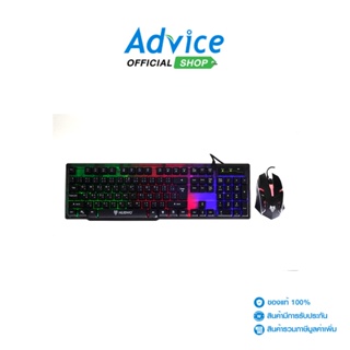 NUBWO Mouse + Keyboard (2in1) USB (NKM300 INFAREZ) Black
