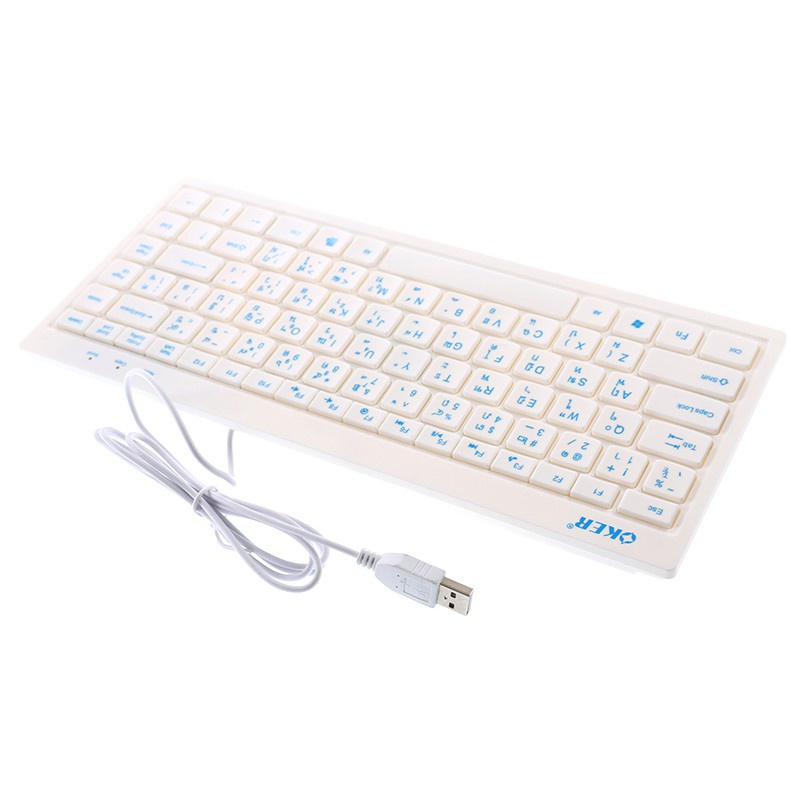 oker-usb-keyboard-mini-f6-white