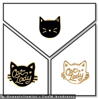 Cat Lady Brooch / เข็มกลัดแมว