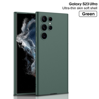 เคสโทรศัพท์มือถือแบบนิ่ม บางมาก สําหรับ Samsung Galaxy S23 Ultra S23 Plus