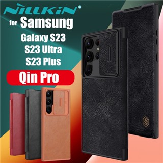 NILLKIN เคส Samsung Galaxy S23 S22 Plus Ultra รุ่น Qin Pro Leather Case