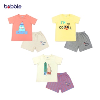 BABBLE ชุดเด็ก เสื้อผ้าเด็ก เสื้อยืด กางเกงเด็กเล็ก ชุดเซ็ต อายุ 1 ปี ถึง 7 ปี (3 ลายให้เลือก) proset068 (BPS)
