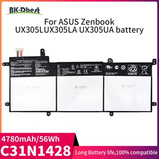 BK-Dbest แบตเตอรี่แล็ปท็อป C31N1428สำหรับ Asus Zenbook UX305L UX305LA UX305UA Series 11.31V 56Wh