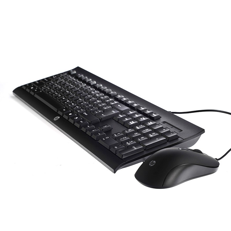 ภาพหน้าปกสินค้าHP Keyboard (2in1) USB (KM100) Black จากร้าน advice_officialshop บน Shopee