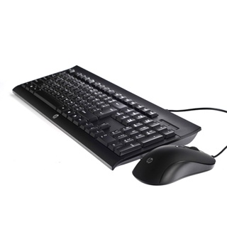 ภาพขนาดย่อของภาพหน้าปกสินค้าHP Keyboard (2in1) USB (KM100) Black จากร้าน advice_officialshop บน Shopee