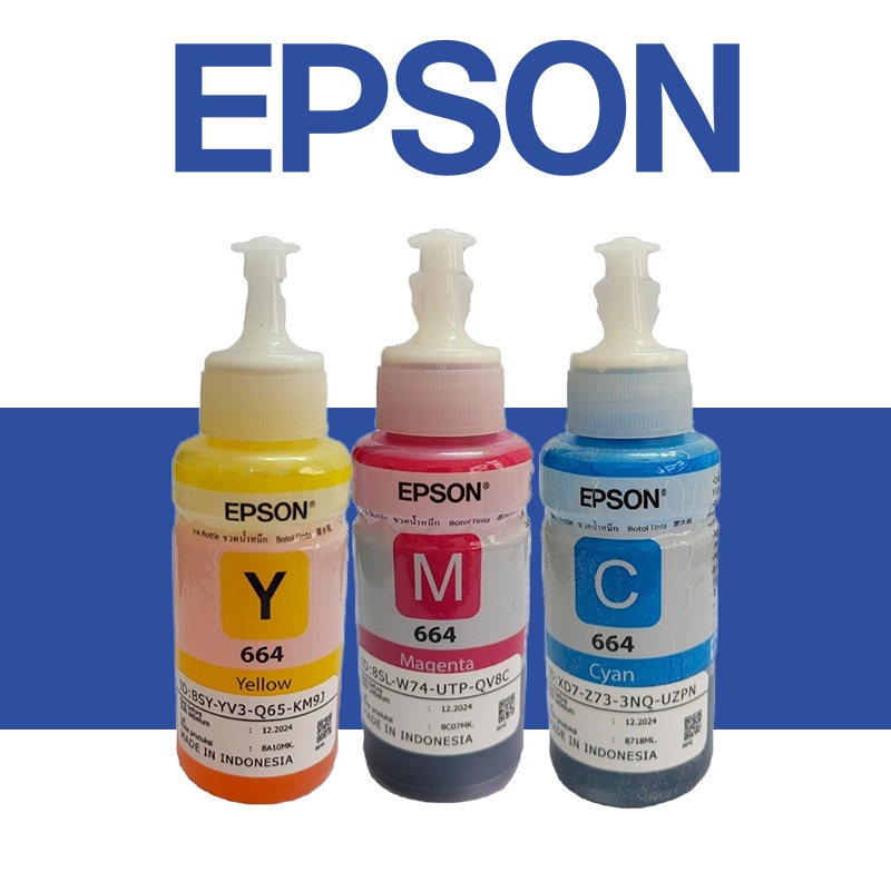 epson-หมึกแท้-664-original-ink-70ml-4สี-แท้-เติม-t664-l120-l210-l220-l360-l405-l1300