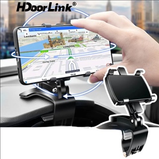 รูปภาพขนาดย่อของHdoorLink ที่วางโทรศัพท์ในรถยนต์หมุนได้ 360 องศามัลติฟังก์ชั่นแดชบอร์ดคลิปติดในรถยนต์สำหรับที่วางโทรศัพท์มือถือแท่นวางกล้องส่องทางไกลลองเช็คราคา