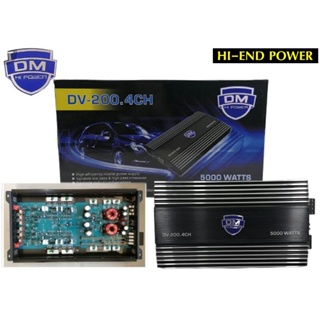 ขาย​เพาเวอร์​แอมป์​​  AB​4ch​ DM​Hi​power​รุ่น​DV-200.4CH 5000W​att​ Max