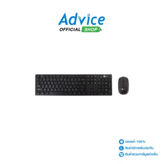 LECOO  Mouse+Keyboard (2in1) WIRELESS (KM2001) Black By LENOVO