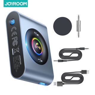 สินค้า Joyroom 3 in 1 อะแดปเตอร์รับสัญญาณเสียงบลูทูธไร้สาย 5.3 เครื่องเล่น MP3 LED AUX 3.5 มม. สําหรับรถยนต์