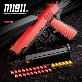 M1911 Toy Guns Colt Pistol Soft Bullet Shell Ejected Blaster Manual Airsoft For Children Adults Shooting Games Movie Pro