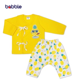 สินค้า BABBLE ชุดเด็กอ่อนแรกเกิด ชุดเสื้อป้าย แบบแขนยาวขายาว แรกเกิด ถึง 3 เดือน (5 ลายให้เลือก) (TB002)