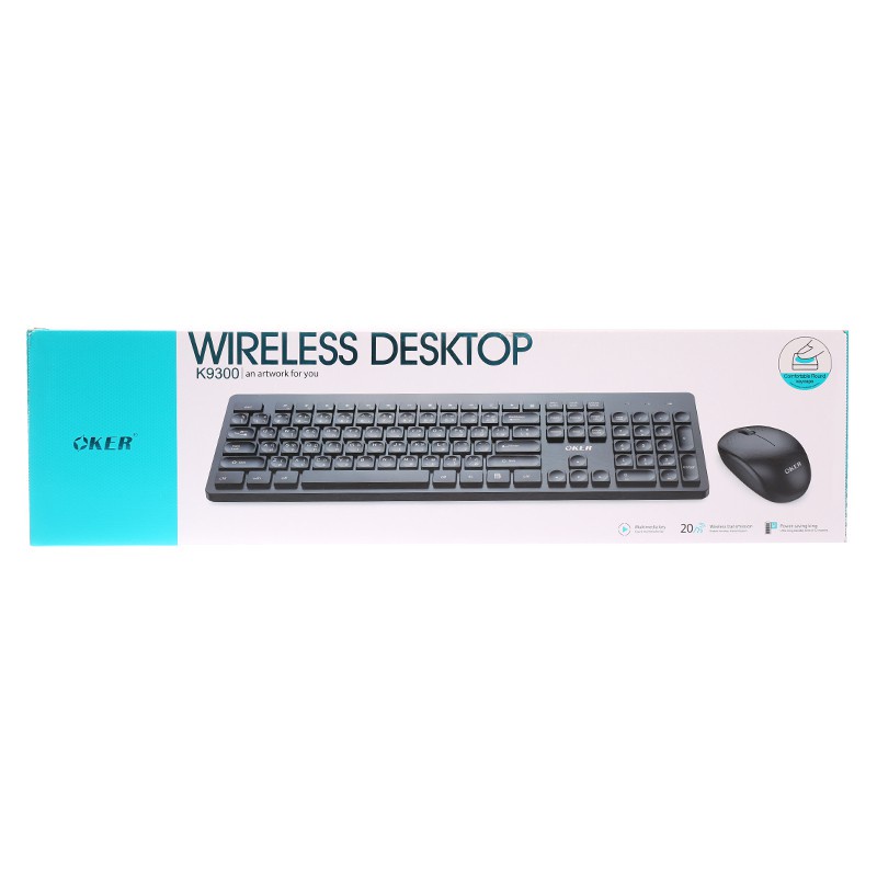 oker-keyboard-mouse-2in1-wireless-k9300-black
