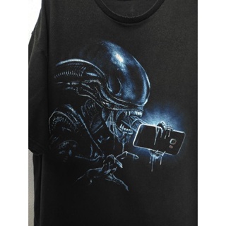 เสื้อยืด มือสอง ลายภาพยนตร์ Alien อก 46 ยาว 28