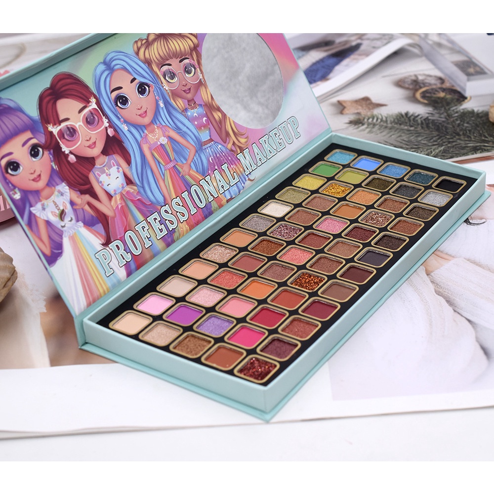 igoodco-lk2815-eyeshadow-palette-60-colors-พาเลต-อายแชโดว์-60-สี-เนื้อแมทท์และเนื้อกลิตเตอร์-ติดทน-นานทั้งวัน