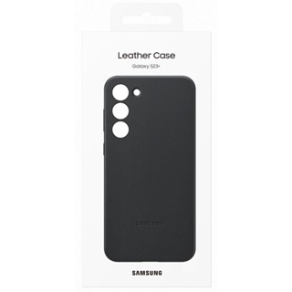 Samsung Official Galaxy S23 Plus Leather Case ( Black ), EF-VS916LBEGWW