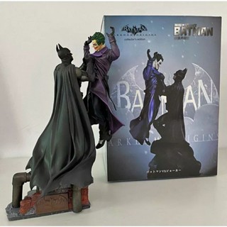 ของสะสมโมเดล Arkham Bruce Wayne (Batman) VS Joker  ขยับแขน ขาได้ พร้อมฐาน ขนาดสูง 28 ซม.