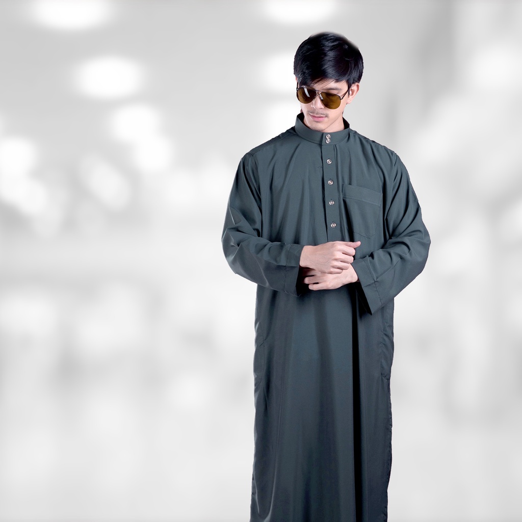 ภาพสินค้าชุดโต๊ปผู้ชายแขนยาว สินค้าเกรดส่งตะวันออกกลาง เนื้อนิ่ม สไตล์อาหรับดูไบอิสลาม AD60รุสมีนีมุสลิม จากร้าน rossameneemuslim บน Shopee ภาพที่ 8