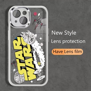ฟิล์มโลหะ ป้องกันเลนส์ สําหรับ iphone 14promax 11 13 12 7Plus X XS Max 7 8 แฟชั่น Star Wars