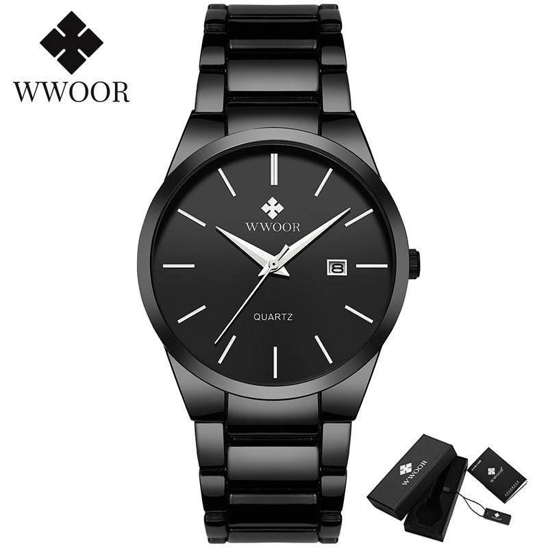 Wwoor นาฬิกาข้อมือควอตซ์แฟชั่น สายแสตนเลส กันน้ํา สําหรับบุรุษ -8875 ...