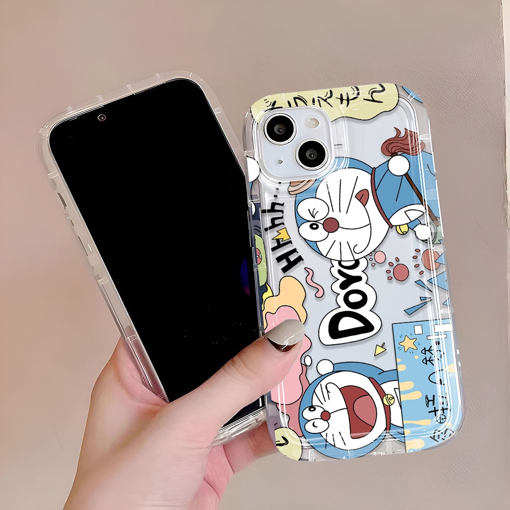 เคสโทรศัพท์มือถือ-ลายโดราเอมอนหน้ายิ้ม-สําหรับ-iphone-14promax-11-13-12-7plus-x-xs-max