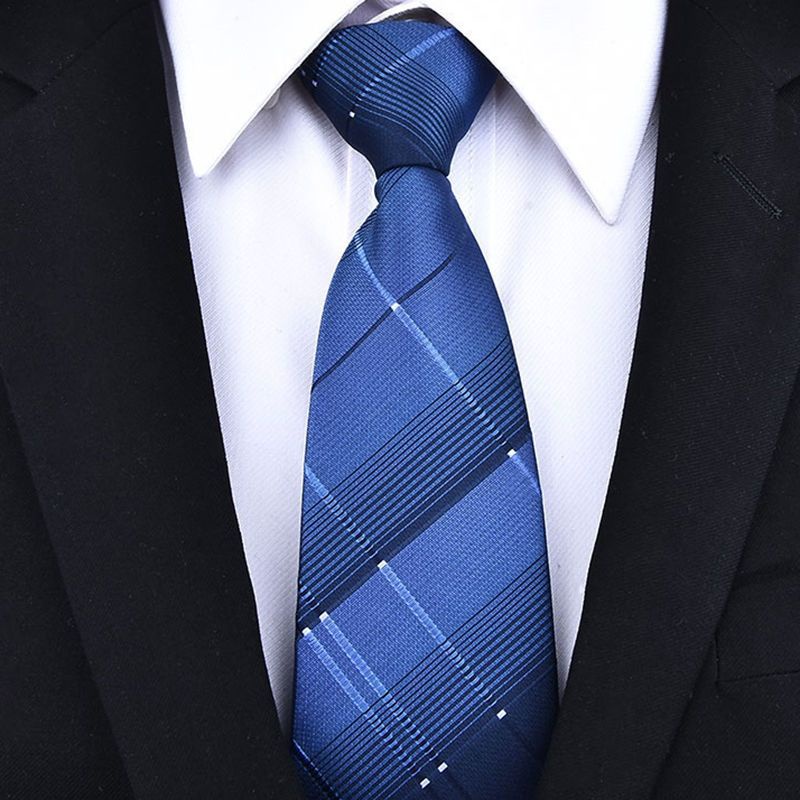 ภาพหน้าปกสินค้านคไท เนคไทสำเร็จรูป ไม่ต้องผูก แบบซิป Men Zipper Tie Lazy Ties Fashion 8cm Business Necktie For Man จากร้าน zhj002.th บน Shopee
