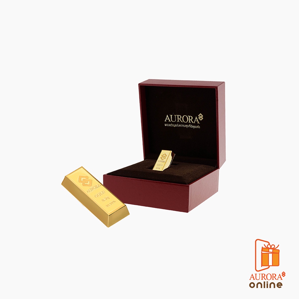 ภาพหน้าปกสินค้าKhongkwan by Aurora ทองแท่ง น้ำหนักทอง 0.2 กรัม