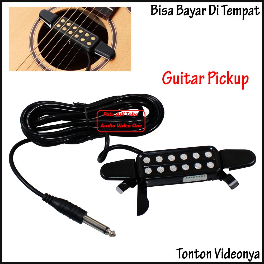 12 Holes Acoustic to Electric Guitar Pickup Transducer Mic Shopee