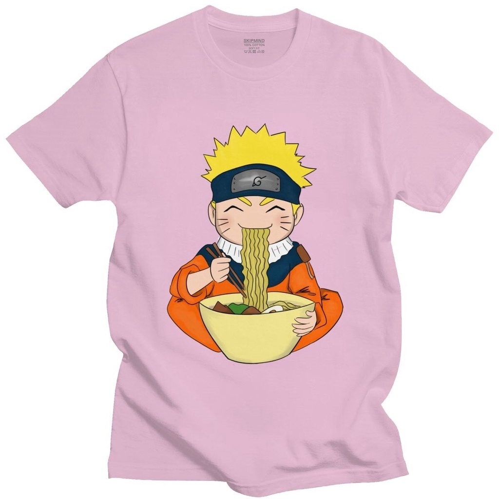 menน่ารักที่ไม่ซ้ำกันnaruto-shippudenแขนสั้นผู้ชายสบายๆuzumaki-ramenเสื้อยืดอะนิเมะ