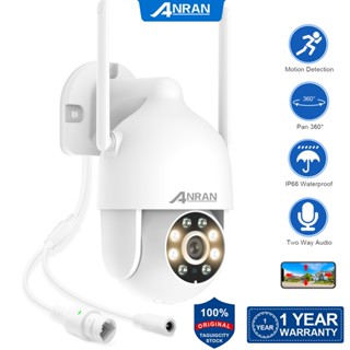 Anran WIFI กล้องวงจรปิด IP โดมกลางแจ้ง 360° กล้องรักษาความปลอดภัยไร้สาย 3MP อินฟราเรด มองเห็นกลางคืน ซูมได้ 4 เท่า สําหรับกลางแจ้ง