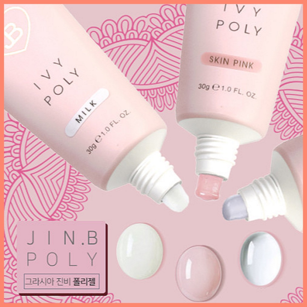 JinB Korea Ivy Poly Gel โพลีเจลแบบหลอด 3 type 30g (ของแท้จากเกาหลี ...