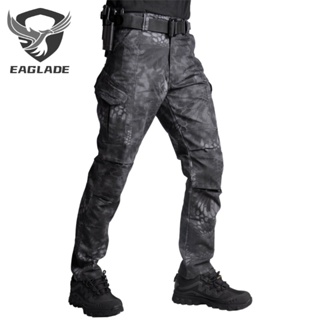 กางเกงคาร์โก้สำหรับผู้ชาย IX7-Cam/IX7 S-3XL Waterproof Multi-pocket Anti-stain tear-resistant camouflage
