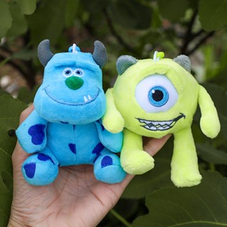 พวงกุญแจ ตุ๊กตาการ์ตูนดิสนีย์ มอนสเตอร์ มหาวิทยาลัย James Sullivan Mike Wazowski แบบนิ่ม ขนาด 12 ซม. สําหรับเด็ก