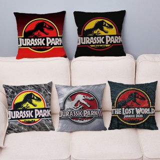 ปลอกหมอน แบบนิ่ม พิมพ์ลายไดโนเสาร์ Jurassic Park ขนาด 45x45 ซม. ระบายอากาศได้ดี สําหรับตกแต่งบ้าน 2023