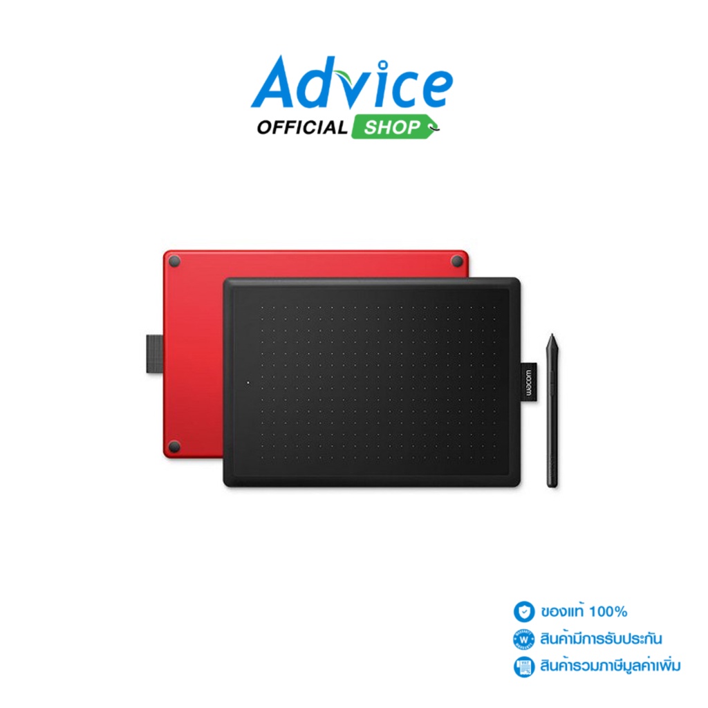 WACOM ONE BY PEN SMALL (CTL-472/K0-CX) BLACK/RED - A0134018